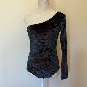 Zara velvet bodysuit